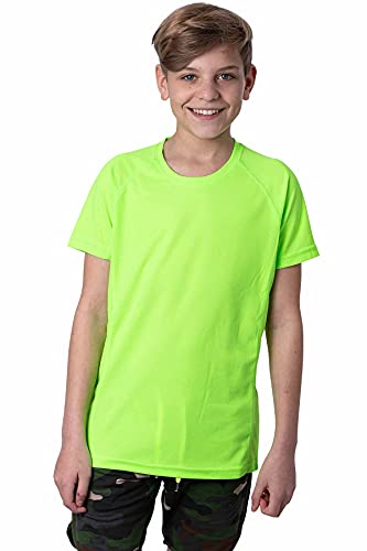 Mivaro Jungen Sport Shirt Trikot Funktionsshirt Laufshirt Fußball Training Tshirt, Größe:158/164, Farbe:Neongrün Mivaro Jungen Sport Shirt Trikot Funktionsshirt Laufshirt Fußball Training Tshirt, Größe:158/164, Farbe:Neongrün von Mivaro