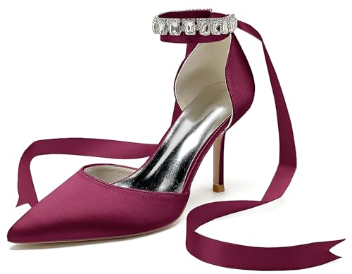 Miyoopark Damens Kleid Schuhe fur Hochzeits mit Fesselriemen Formal Party Pumps J566 Weinrot 3.4" Absatz EU 36 Miyoopark Damens Kleid Schuhe fur Hochzeits mit Fesselriemen Formal Party Pumps J566 Weinrot 3.4" Absatz EU 36 von Miyoopark