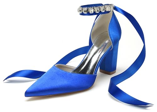 Miyoopark Damens Kleid Schuhe fur Hochzeits mit Fesselriemen Formal Party Pumps J581 Königsblau 3.4" Absatz EU 36 Miyoopark Damens Kleid Schuhe fur Hochzeits mit Fesselriemen Formal Party Pumps J581 Königsblau 3.4" Absatz EU 36 von Miyoopark