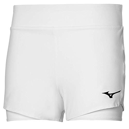 Mizuno Damen Flex Shorts, White, XS von Mizuno