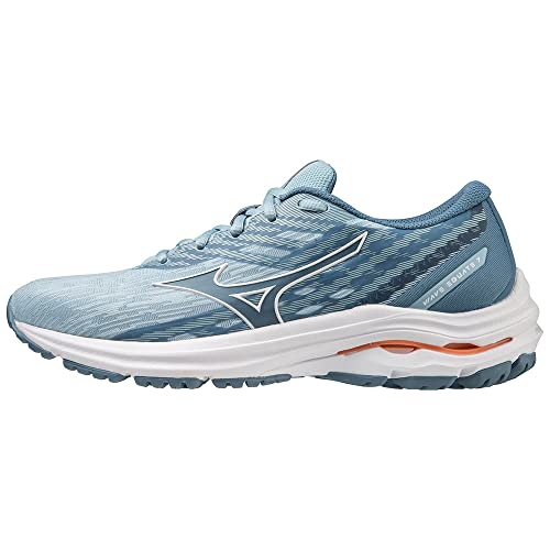 Mizuno Damen Wave EQUATE 7 Straßen-Laufschuh, Forget-Me-Not/White/Light Orange, 38 EU von Mizuno