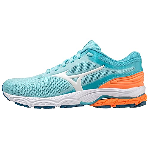 Mizuno Unisex Wave PRODIGY 4 Straßen-Laufschuh, Antigua Sand/White/Light Orange, 39 EU von Mizuno