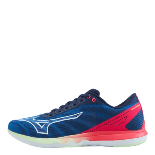 Mizuno Damen Wave Shadow 5 Laufschuh, Princess Blue/Indigo White/Diva Pink, 38.5 EU von Mizuno