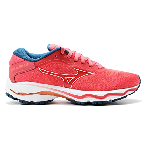 Mizuno Unisex Wave Ultima 14 Straßen-Laufschuh, Paradise Pink/White/Ink Blue, 38 EU von Mizuno