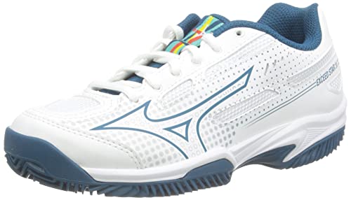 Mizuno Exceed Star Jr. CC Tennisschuh, Wht Moroccanb Turquoise, 36 EU von Mizuno