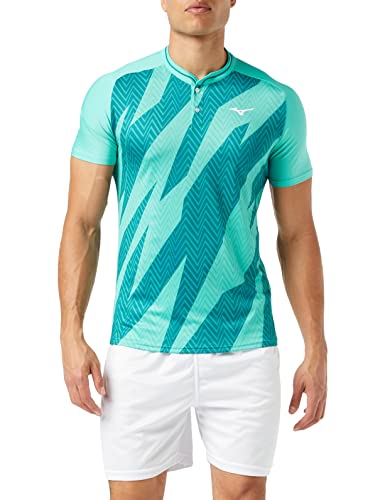 Mizuno Herren Shadow Polo Polohemd, türkis, XXL von Mizuno