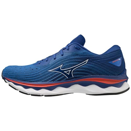 Mizuno Herren Wave Sky 6 Traillaufschuhe, Turkishsea Wht Chtomato, 44.5 EU von Mizuno