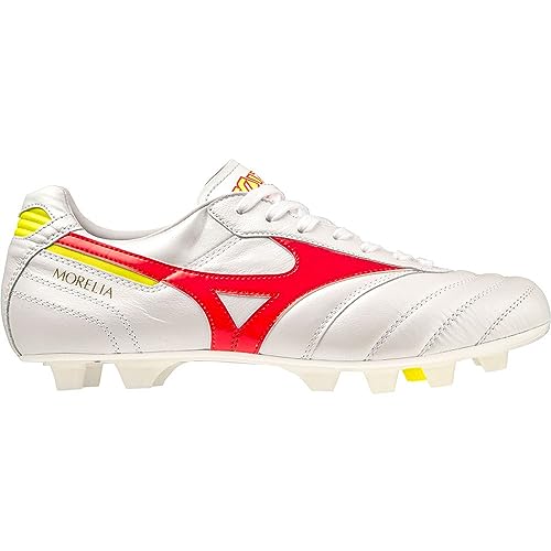 Mizuno Unisex Morelia Ii Japan fußballschuhe, Weiß, Koralle, 2 Bolzen 2, 42 EU von Mizuno