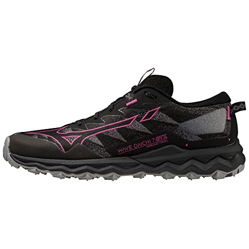 Mizuno Unisex Wave Daichi 7 GTX Traillaufschuh, Black/Fuchsia Fedora/Quiet Shade, 37 EU von Mizuno