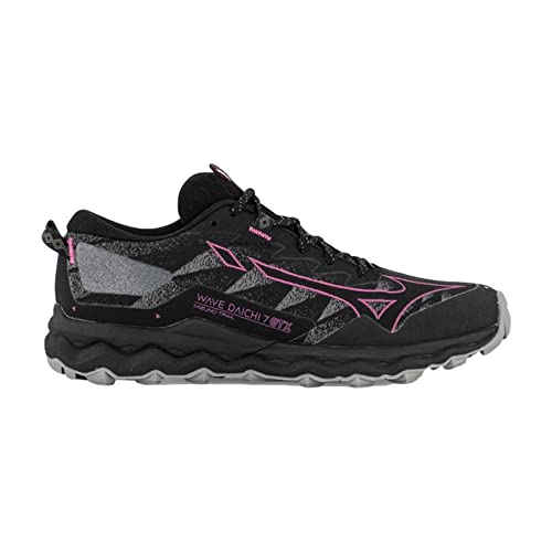 Mizuno Unisex Wave Daichi 7 GTX Traillaufschuh, Black/Fuchsia Fedora/Quiet Shade, 37 EU von Mizuno