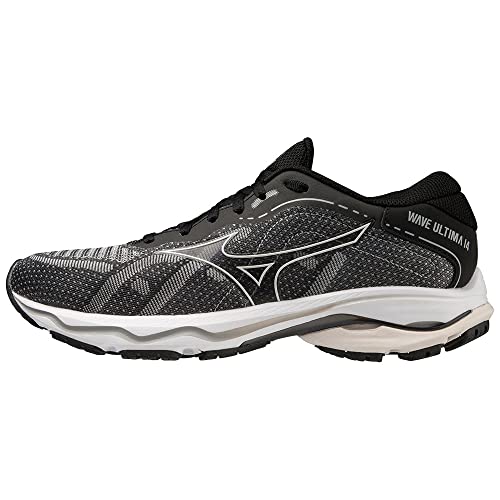 Mizuno Unisex Wave Ultima 14 Straßen-Laufschuh, Black/Silver/Nimbus Cloud, 36 EU von Mizuno