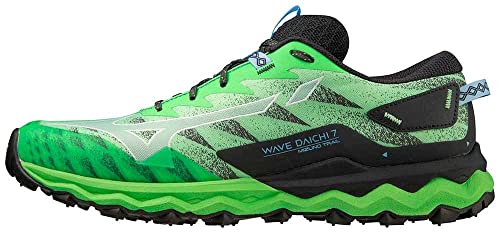 Mizuno Wave Daichi 7 Trailrunning-Schuhe für Männer Grün Schwarz 46 EU von Mizuno