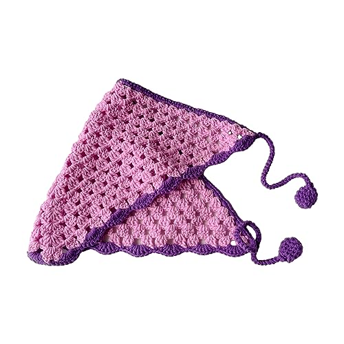 Mjaie Häkelstirn-Turbane für Damen, vielseitiger Turban, ethnischer Kopfwickel, Vintage-Stirnband, Landhaus-Bandana, Haarakce Mjaie Häkelstirn-Turbane für Damen, vielseitiger Turban, ethnischer Kopfwickel, Vintage-Stirnband, Landhaus-Bandana, Haarakce von Mjaie