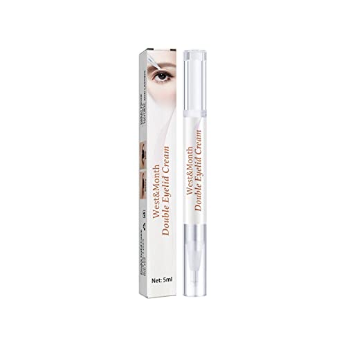 Pinsel Tasche Double Eyelid Pen Glue Invisible Double Eyelid Styling Cream Stick Long Lasting Liquid Eyelid Tape Stickers Cream Double Eyelid Serum Make Eyes Geschenke FüR Frauen (A, One Size) von Mllkcao