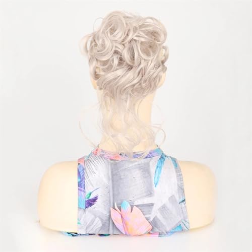 Frauen Klaue Clip Messy Bun Haarteile Zerzauste Hochsteckfrisur Pferdeschwanz Synthetische Lockige Wellenförmige Dutt Haarverlängerung Mit Haarspangen GN3-4503 1 PC von Mnjyihy