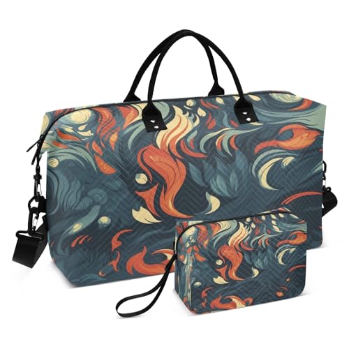 - 142 - Fox Demon Reisetasche, Reisetasche, Fitnessstudio, Yoga, Handgepäcktasche für Männer und Frauen, Wochenendtasche, - 142 - Fox Demon, Einheitsgröße, Reisetasche von Mnsruu