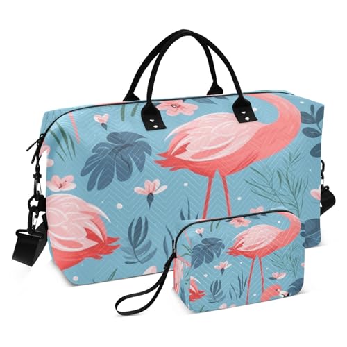 339 Flamingo-Reisetasche, Reisetasche, Fitnessstudio, Yoga, Handgepäcktasche für Männer und Frauen, Wochenendtasche, -339- Flamingo, Einheitsgröße, Reisetasche von Mnsruu