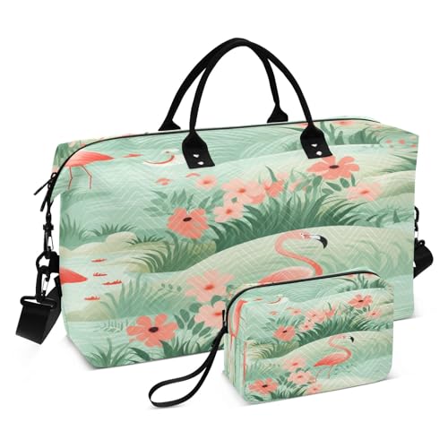 4080-flamingo Reisetasche, Reisetasche, Fitnessstudio, Yoga, Handgepäcktasche für Männer und Frauen, Wochenendtasche, 4080-Flamingo, Einheitsgröße, Reisetasche von Mnsruu