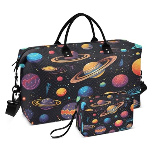 64 – The Firmament Reisetasche für Fitnessstudio, Yoga, Handgepäcktasche für Männer und Frauen, Wochenendtasche, - 64 - das Firmament, Einheitsgröße, Reisetasche von Mnsruu