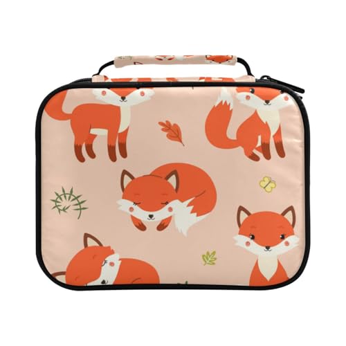 Animal Fox Forest Federmäppchen, großes Fassungsvermögen, Federmäppchen für Buntstifte, Stiftetasche, Marker-Organizer, Orange, #01, Einheitsgröße, Hübsch Animal Fox Forest Federmäppchen, großes Fassungsvermögen, Federmäppchen für Buntstifte, Stiftetasche, Marker-Organizer, Orange, #01, Einheitsgröße, Hübsch von Mnsruu