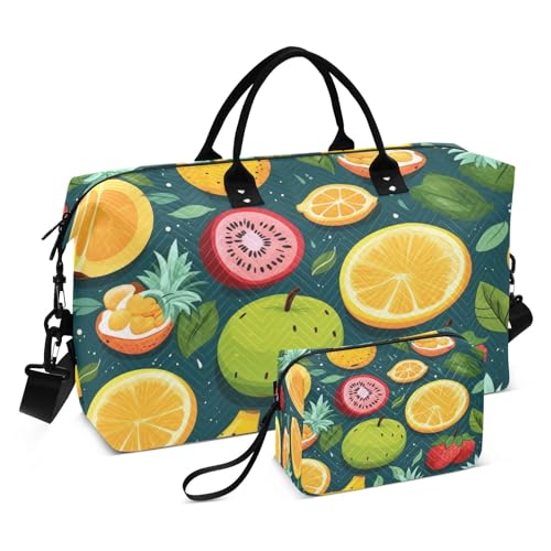 Kiwifruit Reisetasche für Fitnessstudio, Yoga, Handgepäcktasche für Männer und Frauen, Wochenendtasche, -349- Kiwifruit, Einheitsgröße, Reisetasche von Mnsruu