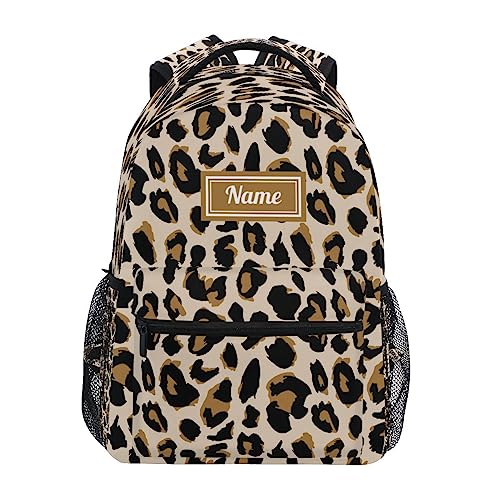 Leoparden-Design-Rucksack für Mädchen, Schultaschen, Büchertaschen für Teenager, Kinder, Reisen, Laptop, Tagesrucksack, Laptop-Rucksäcke, Muster 01, Einheitsgröße von Mnsruu