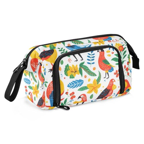 Mnsruu Federmäppchen mit großem Fassungsvermögen, Papageienvogel, Stifteetui, Schreibwaren-Tasche, Schule, Uni, Büro, Organizer für Teenager, Erwachsene, Studenten, Papageienvogel, Einheitsgröße, Mnsruu Federmäppchen mit großem Fassungsvermögen, Papageienvogel, Stifteetui, Schreibwaren-Tasche, Schule, Uni, Büro, Organizer für Teenager, Erwachsene, Studenten, Papageienvogel, Einheitsgröße, von Mnsruu