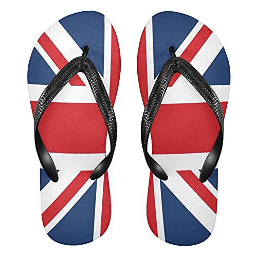 Mnsruu UK UK Union Jack Flip Flops Flip Sandalen Home Hausschuhe Hotel Spa Schlafzimmer Reisen XXL für Männer Frauen von Mnsruu