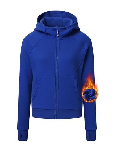 MoFiz Damen Sweatjacke Sportjacke Atmungsaktive Softshelljacke für Laufen, Outdoor, Wandern und Freizeit Blau GefäRbt M von MoFiz