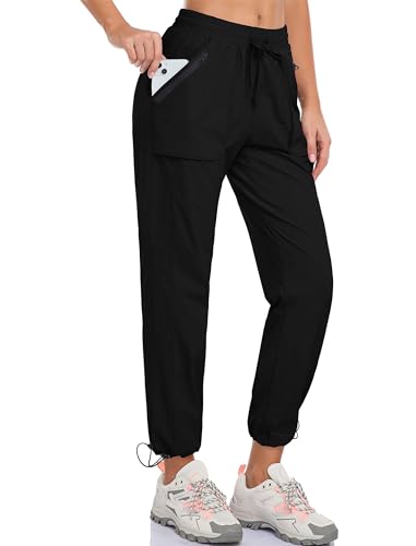 MoFiz Damen Wanderhose Ultraleichter Arbeitshose Funktionshose Sporthose Quick Dry Campinghose Atmungsaktiv Wasserdicht Kletterhose Schwarz S von MoFiz