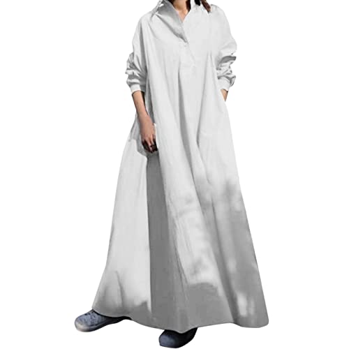 Damen Gebetskleidung Muslimische Kleid Muslim Kleidung Für Frauen Islamische Abaya Arabisch Robe Gebet Abaya Kleid Islamischer Naher Osten Dubai Türkei Arabische Muslim Kaftan Kleid Für (X3-White, XL) von Moginp