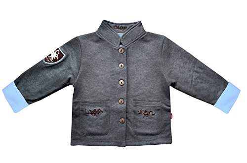 Mogo.cc, Babyjacke SILBERHORN,Armumschlag BLAU, 0-3 Mon., 50/56, XS von Mogo.cc