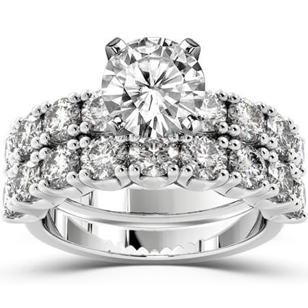 Molioaki Verlobungsring Damen 925 Sterling Silber Silberringe Eheringe Ringe Frauen Diamantring 1.5ct 5A Zirkonia ring mit Geschenkbox Trauring Ehering Verlobung Hochzeit Geschenk mit CZ-52 von Molioaki