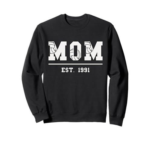 Volleyball Mama Est 1991 Muttertag Mutter Geburtstag Vintage Sweatshirt Volleyball Mama Est 1991 Muttertag Mutter Geburtstag Vintage Sweatshirt von Mom Est. 1991 Volleyball Mother's Day Sports