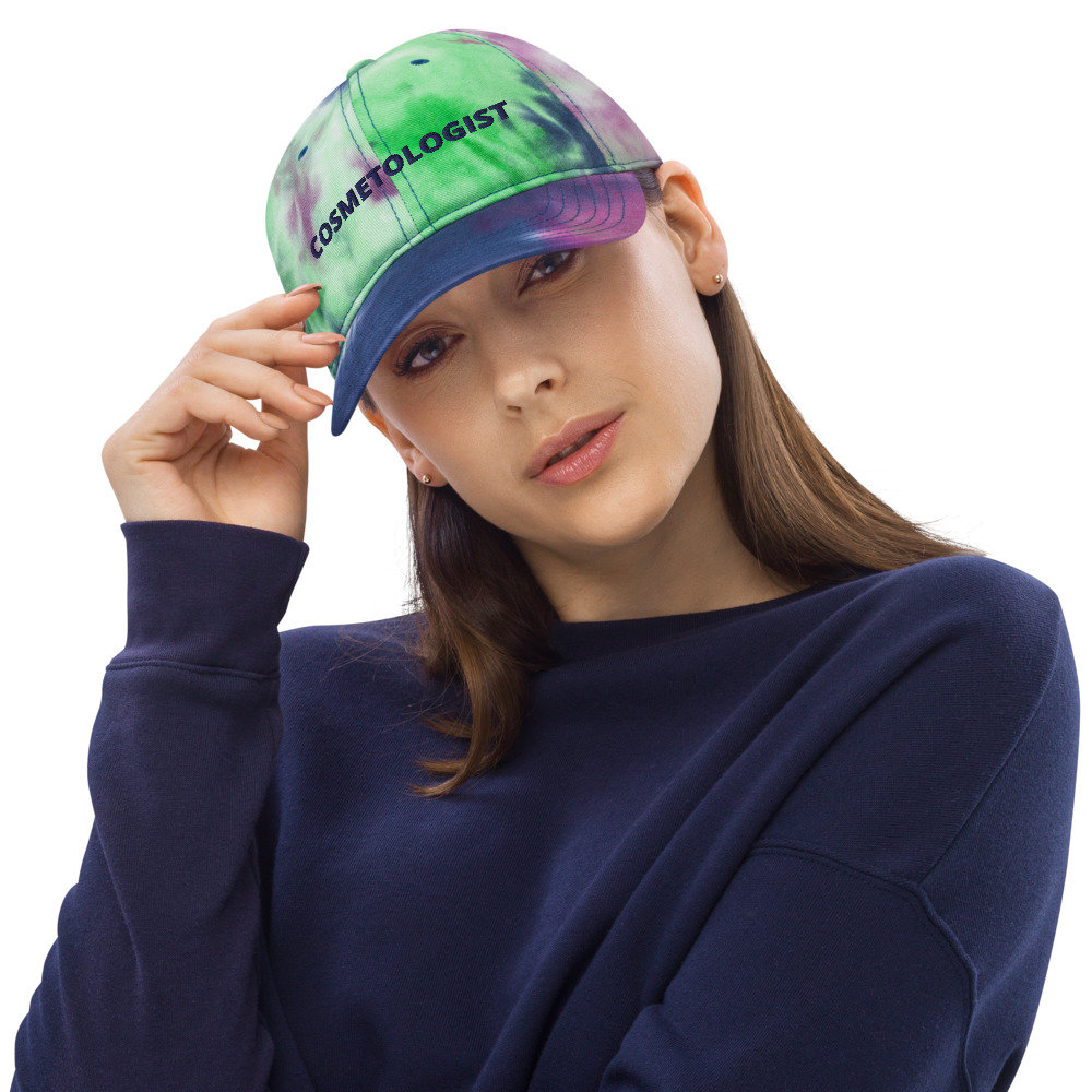 Kosmetologe Tie Dye Hut Professionelle Arbeit Womens Hats Und Caps Trucker Baseball Für Frauen Benutzerdefinierte Bestickte Hüte von MomentsJust4You