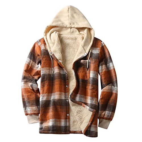 Momolaa Hemdjacke Herren Verdicken Kariertes Gefüttert Fleecejacke Warm Holzfällerhemd Winter Softshelljacke Plüschfutter Freizeit Hoodie Winterjacke Momolaa Hemdjacke Herren Verdicken Kariertes Gefüttert Fleecejacke Warm Holzfällerhemd Winter Softshelljacke Plüschfutter Freizeit Hoodie Winterjacke von Momolaa