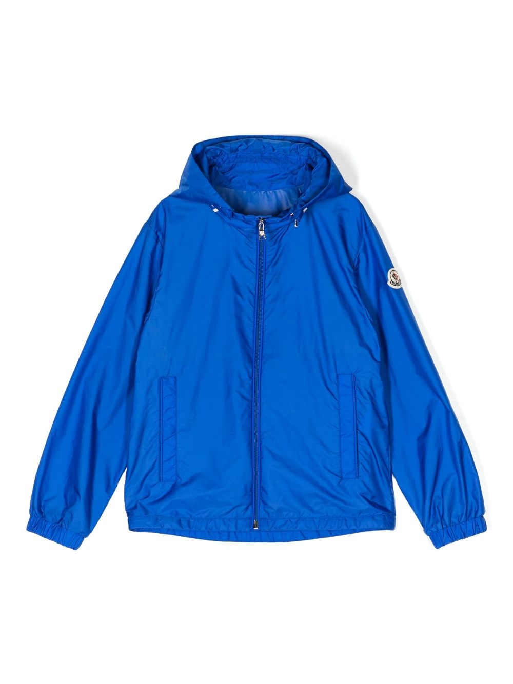 Moncler Enfant Aidrian Jacke mit Logo-Patch - Blau von Moncler Enfant