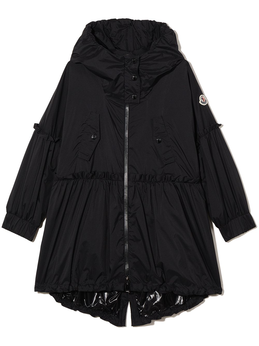 Moncler Enfant Bebiane Parka mit Rüschen - Schwarz von Moncler Enfant