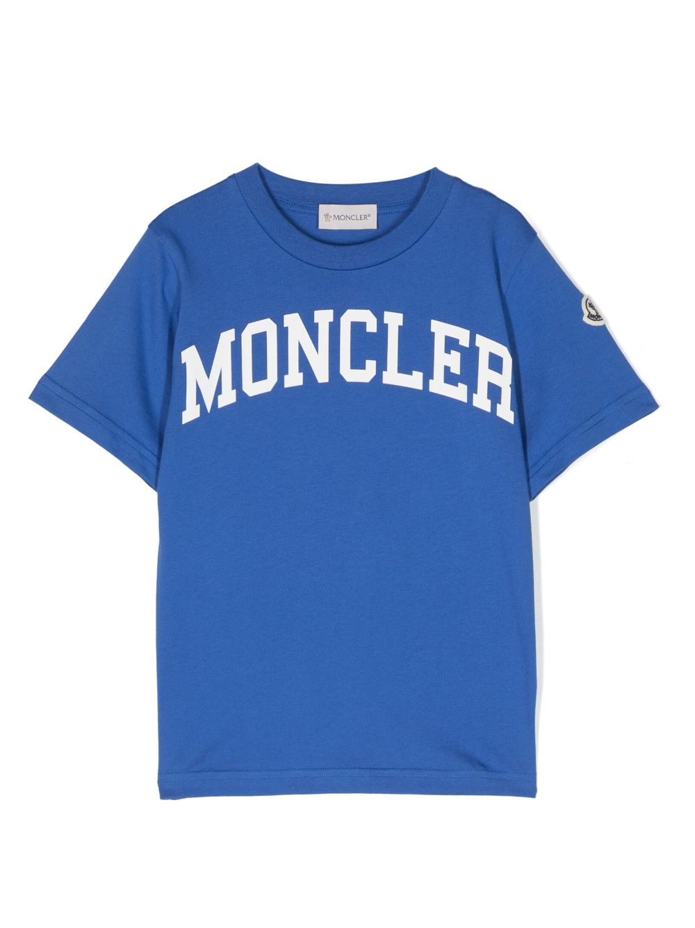 Moncler Enfant T-Shirt mit Logo-Print - Blau von Moncler Enfant