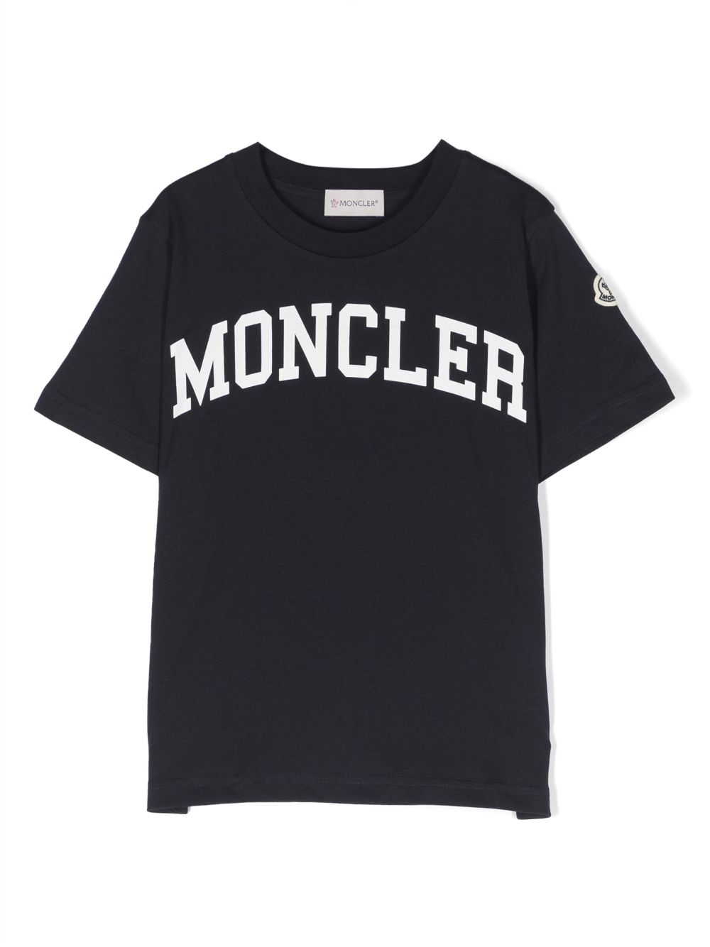 Moncler Enfant T-Shirt mit Logo-Print - Blau von Moncler Enfant