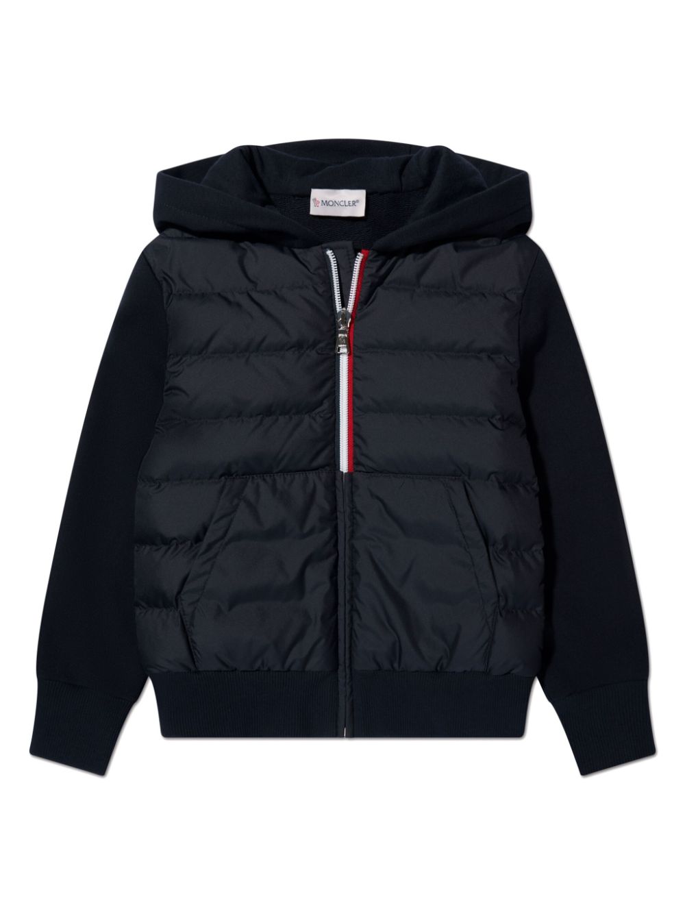 Moncler Enfant Gefütterte Kapuzenjacke - Blau von Moncler Enfant