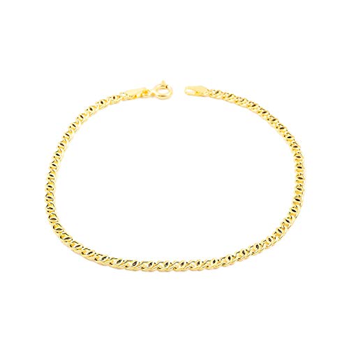 Monde Petit Damen Armband Gelbgold 18 Karat (750) - Geschenkbox - Garantiezertifikat von Monde Petit