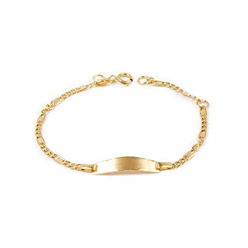 Kinder Armband Gelbgold 18 Karat (750) - Geschenkbox - Garantiezertifikat von Monde Petit