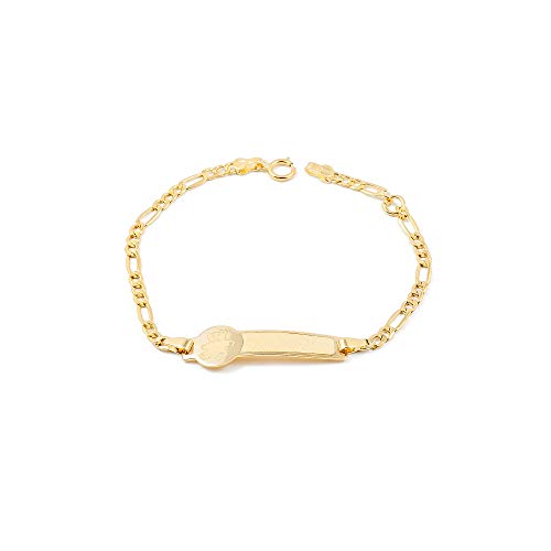 Monde Petit Kinder Armband gravur Bär Gelbgold 18 Karats (750) - Geschenkbox - Garantiezertifikat von Monde Petit