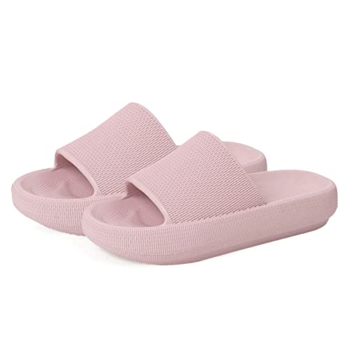 MoneRffi Badelatschen Damen Badeschuhe Herren-Badeschlappen Hausschuhe Damen, Cozislides Airfoot Wolken Wolkenschuhe Rutschfeste Pantoletten，Sommer Cozy Slides Schlappen45mm von MoneRffi