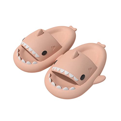 MoneRffi Shark Slippers Damen Aktualisierung Hai Hausschuhe Rutschfest Cloud Shark Slides Herren Badelatschen Cute Thick Sole Shark Slippers Super Weich Shower Badeschuhe Indoor Outdoor für Sommer 4CM von MoneRffi