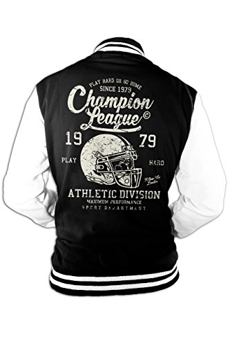 Herren College Jacke Champion Super Bowl American Football Old School von Monkey Print