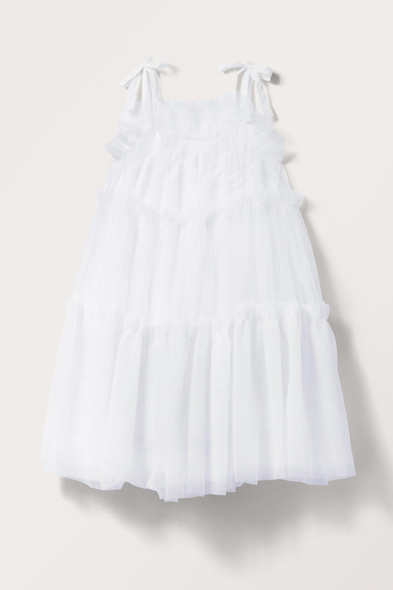 Bauschiges Babydoll-Kleid - Weiß Bauschiges Babydoll-Kleid - Weiß von Monki