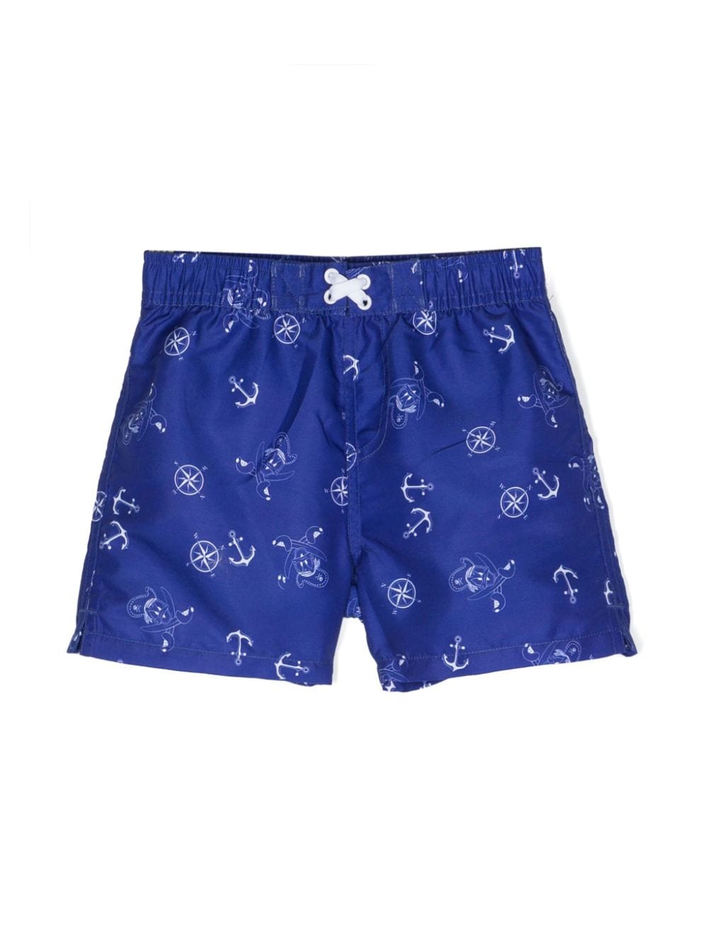 Monnalisa Badeshorts mit Marine-Print - Blau von Monnalisa