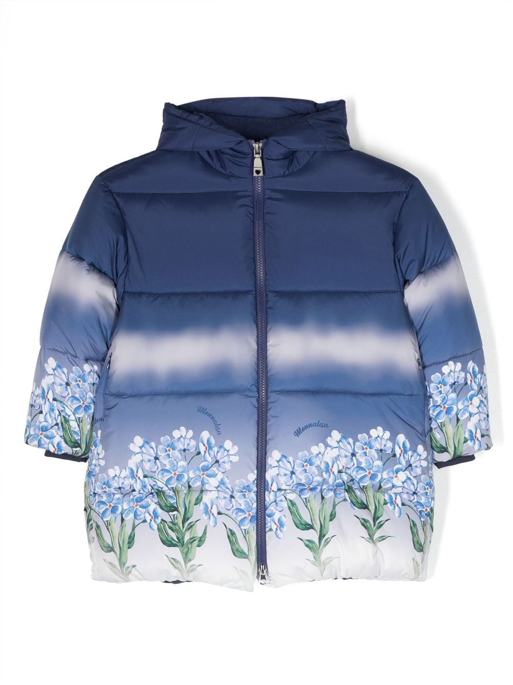 Monnalisa Gefütterte Kapuzenjacke mit Print - Blau von Monnalisa